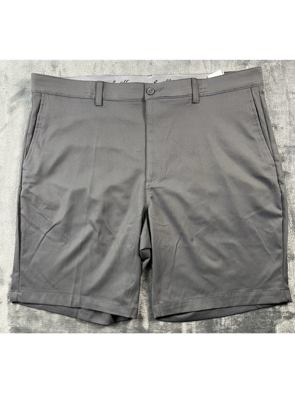 Ben Hogan Men's 38 Gray Performance Golf Chino Shorts Preppy Stretch NWT